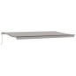 vidaXL Tenda da sole automatica grigia chiara 600x300 cm vidaXL Tenda da sole automatica grigia chiara 600x300 cm