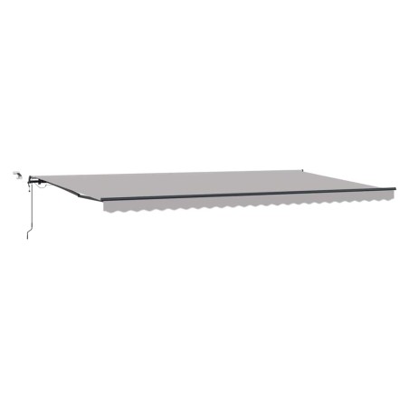Tenda automatica retrattile vidaXL con LED Grigio Chiaro 600x300 cm