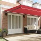 vidaXL Tenda Retrattile Rossa Rosso 600 × 300 cm Tessuto vidaXL Tenda Retrattile Rossa Rosso 600 × 300 cm Tessuto