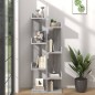 Libreria 48x25x140 cm Grigio Sonoma Legno Multistrato Libreria 48x25x140 cm Grigio Sonoma Legno Multistrato