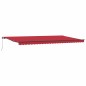vidaXL Tenda Retrattile Rossa Rosso 600 × 300 cm Tessuto vidaXL Tenda Retrattile Rossa Rosso 600 × 300 cm Tessuto