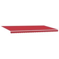 vidaXL Tenda Retrattile Manuale con LED Rossa 600x300 cm