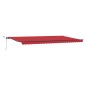 vidaXL Tenda Retrattile Automatica con LED Rossa 600x300 cm vidaXL Tenda Retrattile Automatica con LED Rossa 600x300 cm