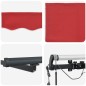 vidaXL Tenda Retrattile Automatica con LED Rossa 600x300 cm vidaXL Tenda Retrattile Automatica con LED Rossa 600x300 cm
