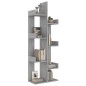 Libreria 48x25x140 cm Grigio Sonoma Legno Multistrato Libreria 48x25x140 cm Grigio Sonoma Legno Multistrato