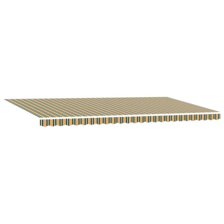 vidaXL Tenda Retrattile Verde e giallo 600 × 300 cm Poliestere