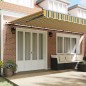 vidaXL Tenda Retrattile Verde e giallo 600 × 300 cm Poliestere vidaXL Tenda Retrattile Verde e giallo 600 × 300 cm Poliestere