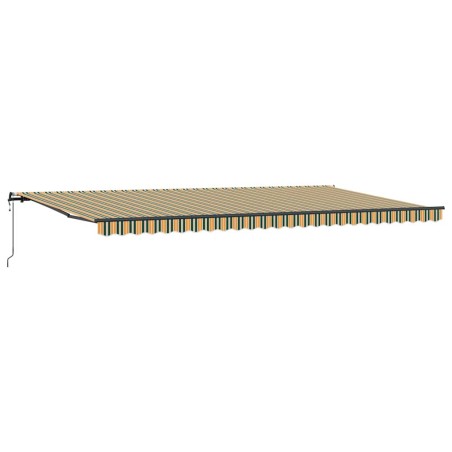 vidaXL Tenda Retrattile Automatica Verde e Gialla 600 x 300 cm