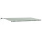 vidaXL Ombrellone with Verde e bianco 600 × 300 cm Verde e bianco