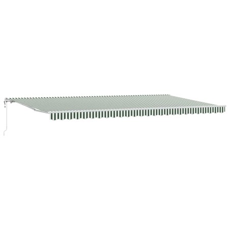 vidaXL Tenda Verde e bianco 600 × 300 cm Verde e bianco