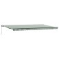 vidaXL Tenda Retrattile Verde e bianco 600 × 300 cm Tessuto