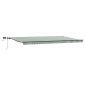 Tenda Manuale Retrattile vidaXL con LED Verde e Bianca 600x300 cm Tenda Manuale Retrattile vidaXL con LED Verde e Bianca 600x300 cm