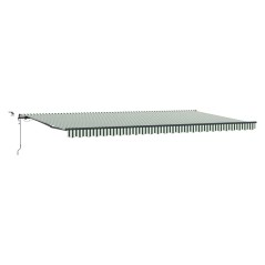 Tenda Retrattile Automatica vidaXL con LED Verde e Bianco 600x300 cm