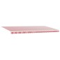 vidaXL Tenda Retrattile Rosso e bianco 600 × 350 cm Poliestere vidaXL Tenda Retrattile Rosso e bianco 600 × 350 cm Poliestere