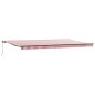 vidaXL Tenda Retrattile Rosso e bianco 600 × 350 cm Poliestere vidaXL Tenda Retrattile Rosso e bianco 600 × 350 cm Poliestere