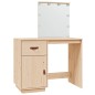 vidaXL Toeletta con LED 95x50x133,5 cm in Legno Massello di Pino vidaXL Toeletta con LED 95x50x133,5 cm in Legno Massello di Pino
