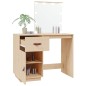 vidaXL Toeletta con LED 95x50x133,5 cm in Legno Massello di Pino vidaXL Toeletta con LED 95x50x133,5 cm in Legno Massello di Pino
