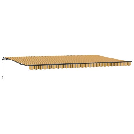 vidaXL Tenda da sole automatica retrattile a strisce colorate 600 x 350 cm