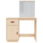 vidaXL Toeletta con LED 95x50x133,5 cm in Legno Massello di Pino vidaXL Toeletta con LED 95x50x133,5 cm in Legno Massello di Pino