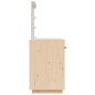vidaXL Toeletta con LED 95x50x133,5 cm in Legno Massello di Pino vidaXL Toeletta con LED 95x50x133,5 cm in Legno Massello di Pino