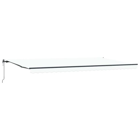 vidaXL Tenda da sole automatica retrattile Bianca 600 x 350 cm