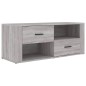 Mobile TV Grigio Sonoma 100x35x40 cm in Legno Multistrato Mobile TV Grigio Sonoma 100x35x40 cm in Legno Multistrato