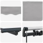 vidaXL Tenda Retrattile Grigio chiaro 600 × 350 cm Tessuto vidaXL Tenda Retrattile Grigio chiaro 600 × 350 cm Tessuto