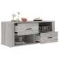 Mobile TV Grigio Sonoma 100x35x40 cm in Legno Multistrato Mobile TV Grigio Sonoma 100x35x40 cm in Legno Multistrato