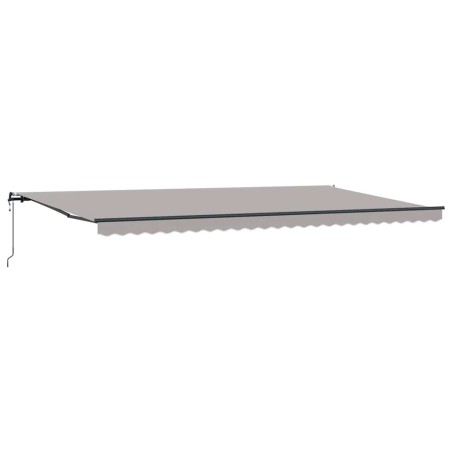 vidaXL Tenda da sole automatica e retrattile grigio chiaro 600 x 350 cm