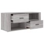 Mobile TV Grigio Sonoma 100x35x40 cm in Legno Multistrato Mobile TV Grigio Sonoma 100x35x40 cm in Legno Multistrato
