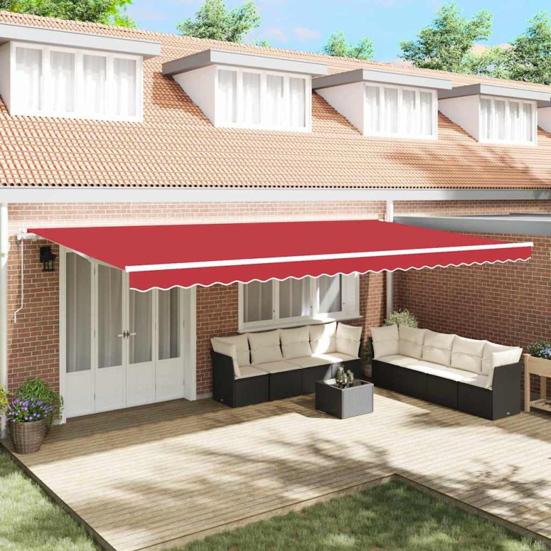 vidaXL Tenda rossa Rosso 600 × 350 cm Rosso vidaXL Tenda rossa Rosso 600 × 350 cm Rosso