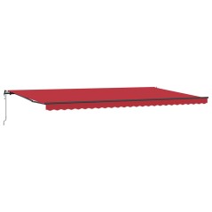 vidaXL Tenda da sole automatica retrattile rossa 600 x 350 cm