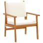 vidaXL Set da Pranzo da Giardino 6 Pezzi con Cuscini in Legno Massello di Acacia vidaXL Set da Pranzo da Giardino 6 Pezzi con Cuscini in Legno Massello di Acacia