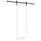 vidaXL Porta Scorrevole con Set di Ferramenta "ORKDAL" Legno Solido Bianco e Vetro vidaXL Porta Scorrevole con Set di Ferramenta "ORKDAL" Legno Solido Bianco e Vetro