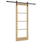 Porta scorrevole vidaXL con set di ferramenta 'ORKDAL'in legno massello e vetro Porta scorrevole vidaXL con set di ferramenta 'ORKDAL'in legno massello e vetro