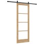 vidaXL Porta Scorrevole con Set di Hardware 'ORKDAL'Legno Massello e Vetro vidaXL Porta Scorrevole con Set di Hardware 'ORKDAL'Legno Massello e Vetro