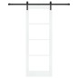 porta scorrevole vidaXL con set di ferramenta 'ORKDAL'Legno Massello Bianco & Vetro porta scorrevole vidaXL con set di ferramenta 'ORKDAL'Legno Massello Bianco & Vetro