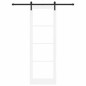 vidaXL Porta Scorrevole con Set di Hardware 'ORKDAL'Bianco Legno Massello e Vetro vidaXL Porta Scorrevole con Set di Hardware 'ORKDAL'Bianco Legno Massello e Vetro
