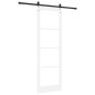 vidaXL Porta Scorrevole con Set di Hardware 'ORKDAL'Bianco Legno Massello e Vetro vidaXL Porta Scorrevole con Set di Hardware 'ORKDAL'Bianco Legno Massello e Vetro