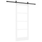 Porta Scorrevole vidaXL con Set di Accessori 'ORKDAL'Bianca in Legno e Vetro Porta Scorrevole vidaXL con Set di Accessori 'ORKDAL'Bianca in Legno e Vetro