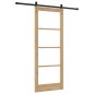 vidaXL Porta Scorrevole con Set Hardware 'ORKDAL'Legno Massello & Vetro vidaXL Porta Scorrevole con Set Hardware 'ORKDAL'Legno Massello & Vetro