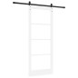 vidaXL Porta Scorrevole ORKDAL Set di 2 Bianco e Nero Legno 86 x 211 cm