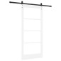 porta scorrevole vidaXL con Set Hardware 'ORKDAL'Bianco Legno Massello & Vetro porta scorrevole vidaXL con Set Hardware 'ORKDAL'Bianco Legno Massello & Vetro