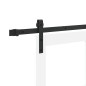 porta scorrevole vidaXL con Set Hardware 'ORKDAL'Bianco Legno Massello & Vetro porta scorrevole vidaXL con Set Hardware 'ORKDAL'Bianco Legno Massello & Vetro