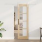 vidaXL Porta Scorrevole con Set di Hardware 'ORKDAL'in Legno Massello e Vetro vidaXL Porta Scorrevole con Set di Hardware 'ORKDAL'in Legno Massello e Vetro