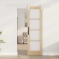 vidaXL Porta Scorrevole con Set di Hardware 'ORKDAL'in Legno Massello e Vetro vidaXL Porta Scorrevole con Set di Hardware 'ORKDAL'in Legno Massello e Vetro