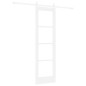 vidaXL Porta Scorrevole con Set di Hardware "ORKDAL" Legno Massello Bianco & Vetro vidaXL Porta Scorrevole con Set di Hardware "ORKDAL" Legno Massello Bianco & Vetro