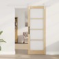 vidaXL Porta Scorrevole con Set di Ferramenta 'ORKDAL'Legno Massello e Vetro vidaXL Porta Scorrevole con Set di Ferramenta 'ORKDAL'Legno Massello e Vetro