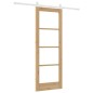 vidaXL Porta Scorrevole con Set di Ferramenta 'ORKDAL'Legno Massello e Vetro vidaXL Porta Scorrevole con Set di Ferramenta 'ORKDAL'Legno Massello e Vetro