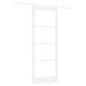 porta scorrevole vidaXL con set di accessori 'ORKDAL'Bianco Legno Massello e Vetro porta scorrevole vidaXL con set di accessori 'ORKDAL'Bianco Legno Massello e Vetro
